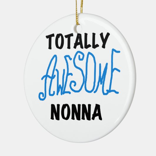 Volledig Geweldige Nonna Blue T-shirts en geschenk Keramisch Ornament (Links)