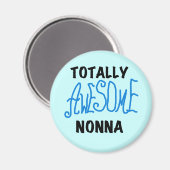 Volledig Geweldige Nonna Blue T-shirts en geschenk Magneet (Voorkant / Achterkant)