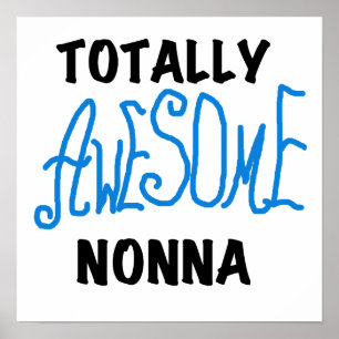 Volledig Geweldige Nonna Blue T-shirts en geschenk Poster