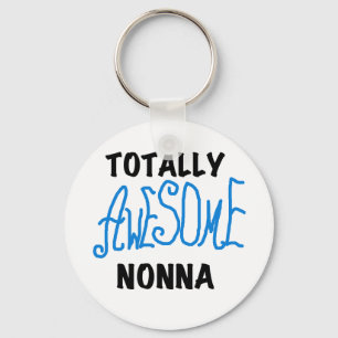 Volledig Geweldige Nonna Blue T-shirts en geschenk Sleutelhanger