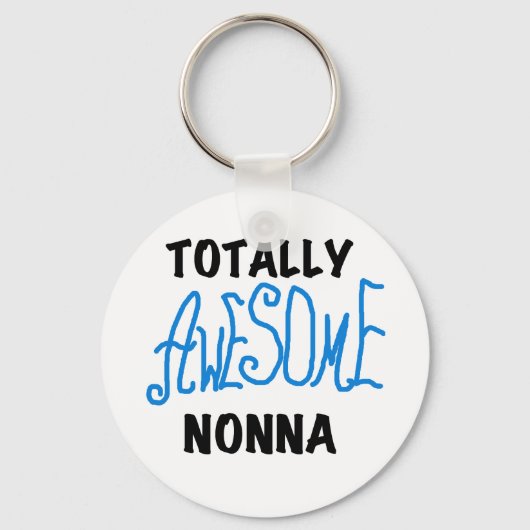 Volledig Geweldige Nonna Blue T-shirts en geschenk Sleutelhanger (Voorkant)
