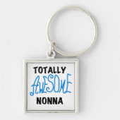 Volledig Geweldige Nonna Blue T-shirts en geschenk Sleutelhanger (Voorkant)