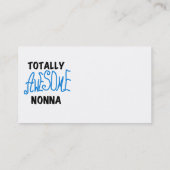 Volledig Geweldige Nonna Blue T-shirts en geschenk Visitekaartje (Achterkant)