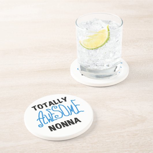 Volledig Geweldige Nonna Blue T-shirts en geschenk Zandsteen Onderzetter (Zijkant)