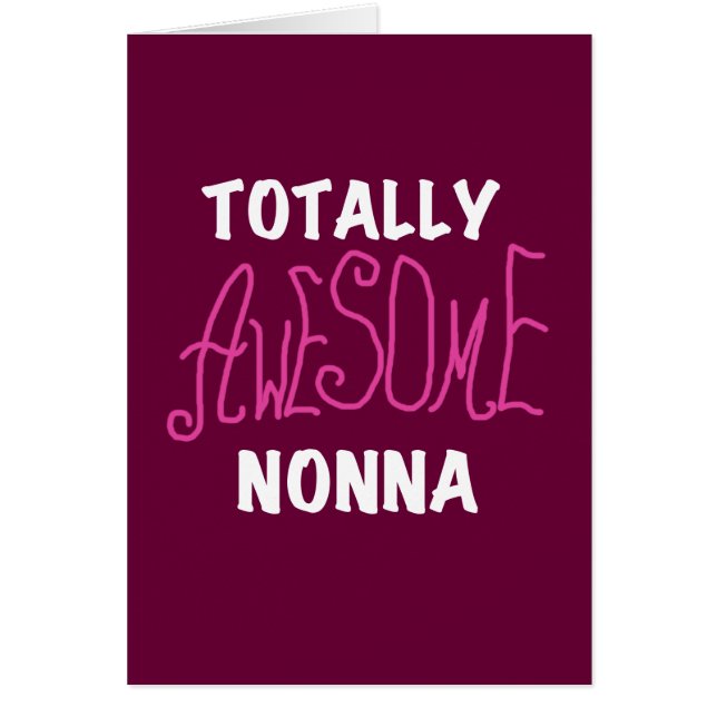 Volledig Geweldige Nonna Pink T-shirts en geschenk (Voorkant)