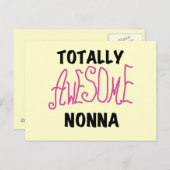 Volledig Geweldige Nonna Pink T-shirts en geschenk Briefkaart (Voorkant / Achterkant)