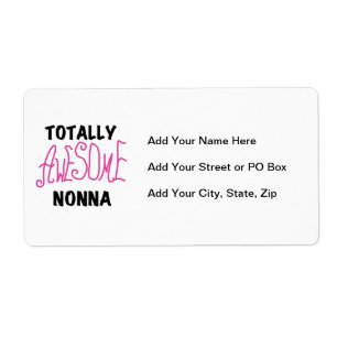 Volledig Geweldige Nonna Pink T-shirts en geschenk Etiket