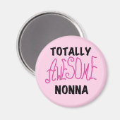 Volledig Geweldige Nonna Pink T-shirts en geschenk Magneet (Voorkant / Achterkant)