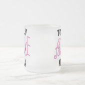 Volledig Geweldige Nonna Pink T-shirts en geschenk Matglas Koffiemok (Center)