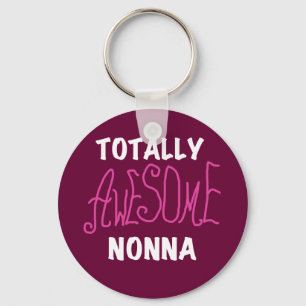 Volledig Geweldige Nonna Pink T-shirts en geschenk Sleutelhanger