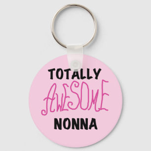 Volledig Geweldige Nonna Pink T-shirts en geschenk Sleutelhanger