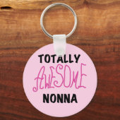 Volledig Geweldige Nonna Pink T-shirts en geschenk Sleutelhanger (Voorkant)