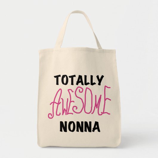 Volledig Geweldige Nonna Pink T-shirts en geschenk Tote Bag (Voorkant)