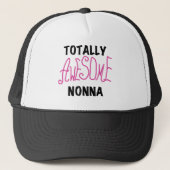 Volledig Geweldige Nonna Pink T-shirts en geschenk Trucker Pet (Voorkant)