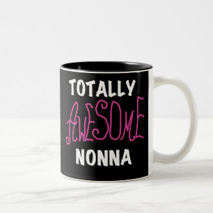 Volledig Geweldige Nonna Pink T-shirts en geschenk Tweekleurige Koffiemok