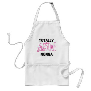 Volledig Geweldige nonna roze T-shirts en cadeautj Standaard Schort