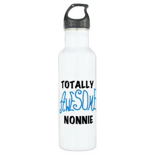 Volledig Geweldige Nonnie Blue Tekst Tshirts en Waterfles