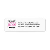 Volledig Geweldige nonnie Pink Tshirts en cadeautj Etiket (Voorkant)