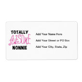 Volledig Geweldige nonnie Pink Tshirts en cadeautj Etiket (Voorkant)