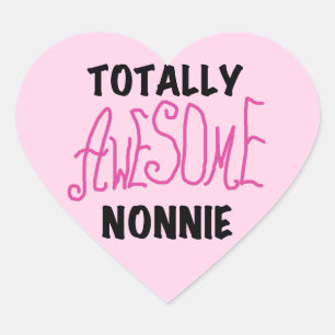 Volledig Geweldige nonnie Pink Tshirts en cadeautj Hart Sticker