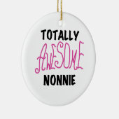 Volledig Geweldige nonnie Pink Tshirts en cadeautj Keramisch Ornament (Rechts)