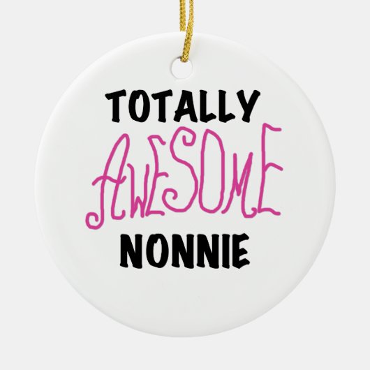 Volledig Geweldige nonnie Pink Tshirts en cadeautj Keramisch Ornament (Voorkant)