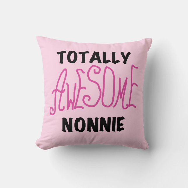 Volledig Geweldige nonnie Pink Tshirts en cadeautj Kussen (Voorkant)