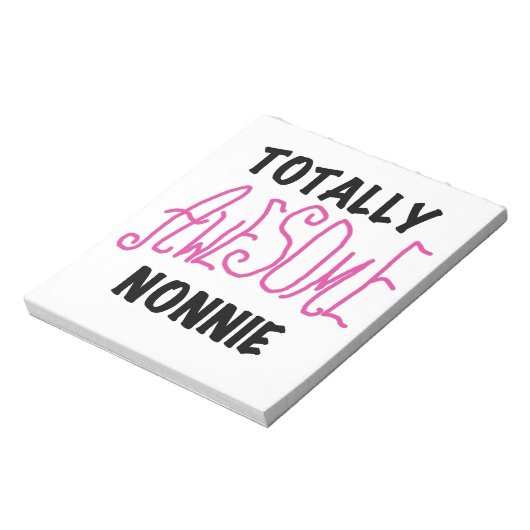 Volledig Geweldige nonnie Pink Tshirts en cadeautj Notitieblok (Linkerzijde)