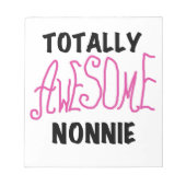 Volledig Geweldige nonnie Pink Tshirts en cadeautj Notitieblok (Voorkant)
