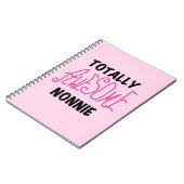 Volledig Geweldige nonnie Pink Tshirts en cadeautj Notitieboek (Linkerzijde)