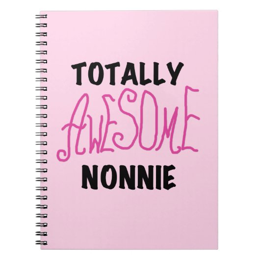 Volledig Geweldige nonnie Pink Tshirts en cadeautj Notitieboek (Voorkant)