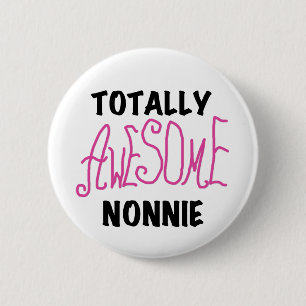 Volledig Geweldige nonnie Pink Tshirts en cadeautj Ronde Button 5,7 Cm