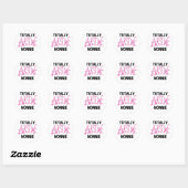 Volledig Geweldige nonnie Pink Tshirts en cadeautj Ronde Sticker (Vel)