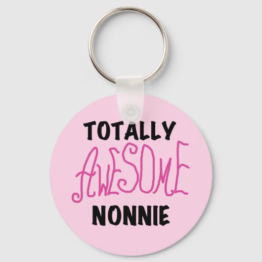 Volledig Geweldige nonnie Pink Tshirts en cadeautj Sleutelhanger (Voorkant)