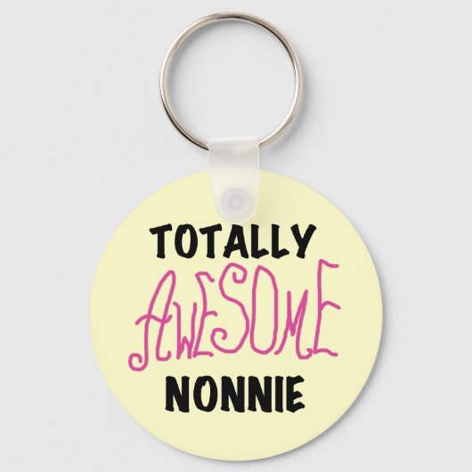 Volledig Geweldige nonnie Pink Tshirts en cadeautj Sleutelhanger (Voorkant)