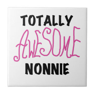 Volledig Geweldige nonnie Pink Tshirts en cadeautj Tegeltje
