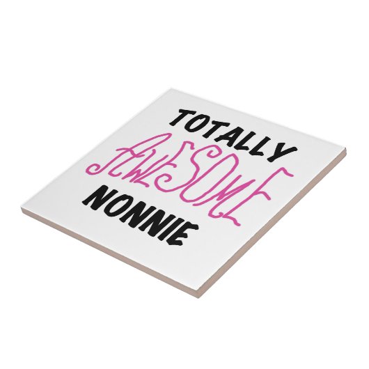 Volledig Geweldige nonnie Pink Tshirts en cadeautj Tegeltje (Zijkant)