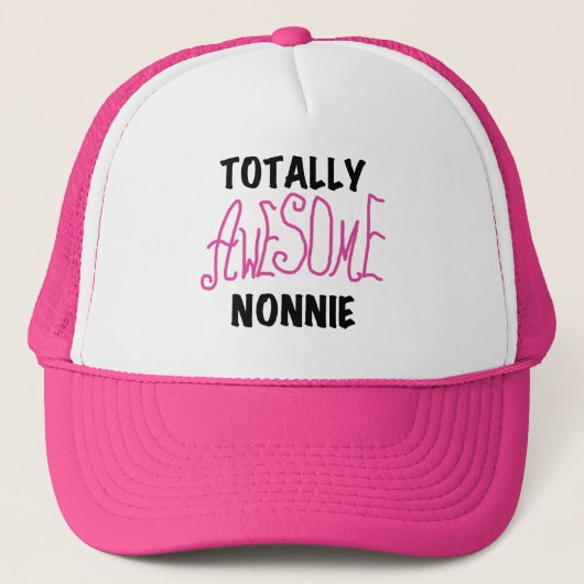 Volledig Geweldige nonnie Pink Tshirts en cadeautj Trucker Pet (Voorkant)