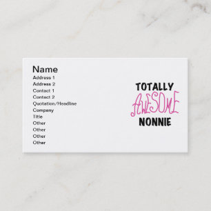 Volledig Geweldige nonnie Pink Tshirts en cadeautj Visitekaartje
