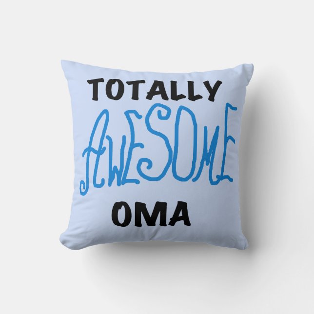 Volledig Geweldige Oma Blue T-shirts en cadeautjes Kussen (Voorkant)