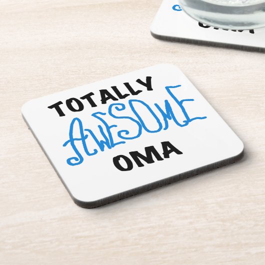 Volledig Geweldige Oma Blue T-shirts en geschenken Bier Onderzetter (Linkerzijde)