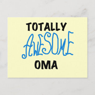 Volledig Geweldige Oma Blue T-shirts en geschenken Briefkaart