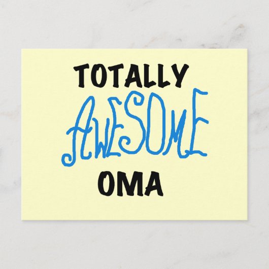 Volledig Geweldige Oma Blue T-shirts en geschenken Briefkaart (Voorkant)