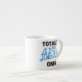 Volledig Geweldige Oma Blue T-shirts en geschenken Espresso Kop (Voorkant rechts)