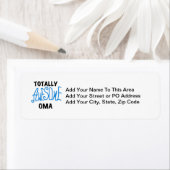 Volledig Geweldige Oma Blue T-shirts en geschenken Etiket (Insitu)