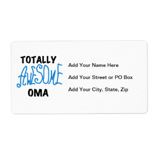 Volledig Geweldige Oma Blue T-shirts en geschenken Etiket