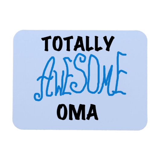 Volledig Geweldige Oma Blue T-shirts en geschenken Magneet (Horizontaal)