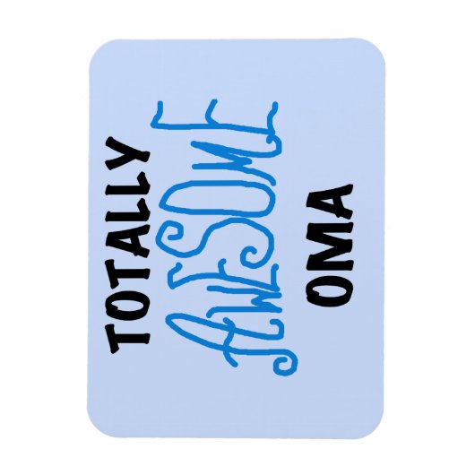 Volledig Geweldige Oma Blue T-shirts en geschenken Magneet (Verticaal)