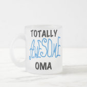 Volledig Geweldige Oma Blue T-shirts en geschenken Matglas Koffiemok (Links)