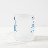 Volledig Geweldige Oma Blue T-shirts en geschenken Matglas Koffiemok (Center)